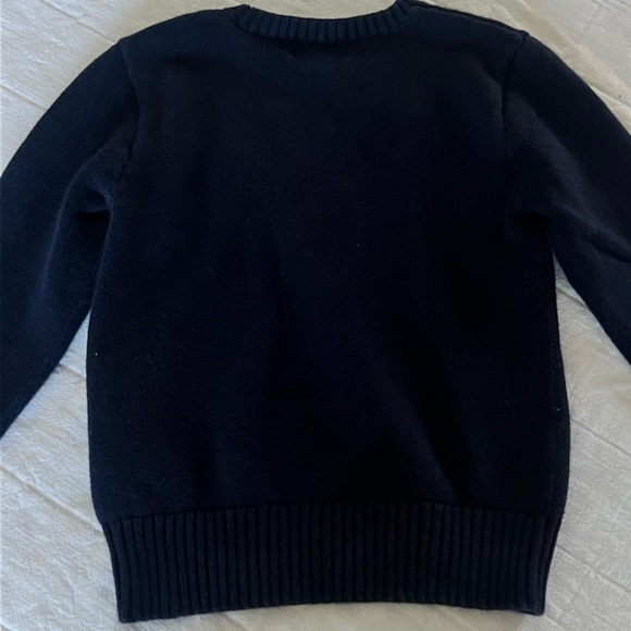 Polo by Ralph Lauren 5T toddler Navy Sweater with puppy cotton cashmere wool - Picture 3 of 6